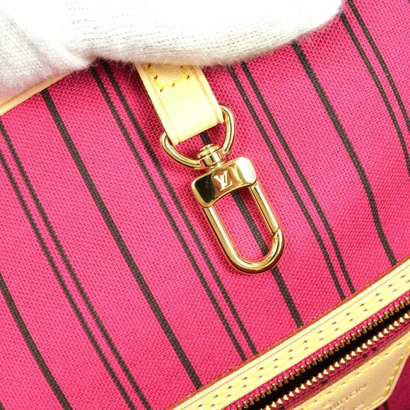 Auth NEW Louis Vuitton Neverfull MM monogram pivone with wallet pouch pivone - Picture 11 of 13